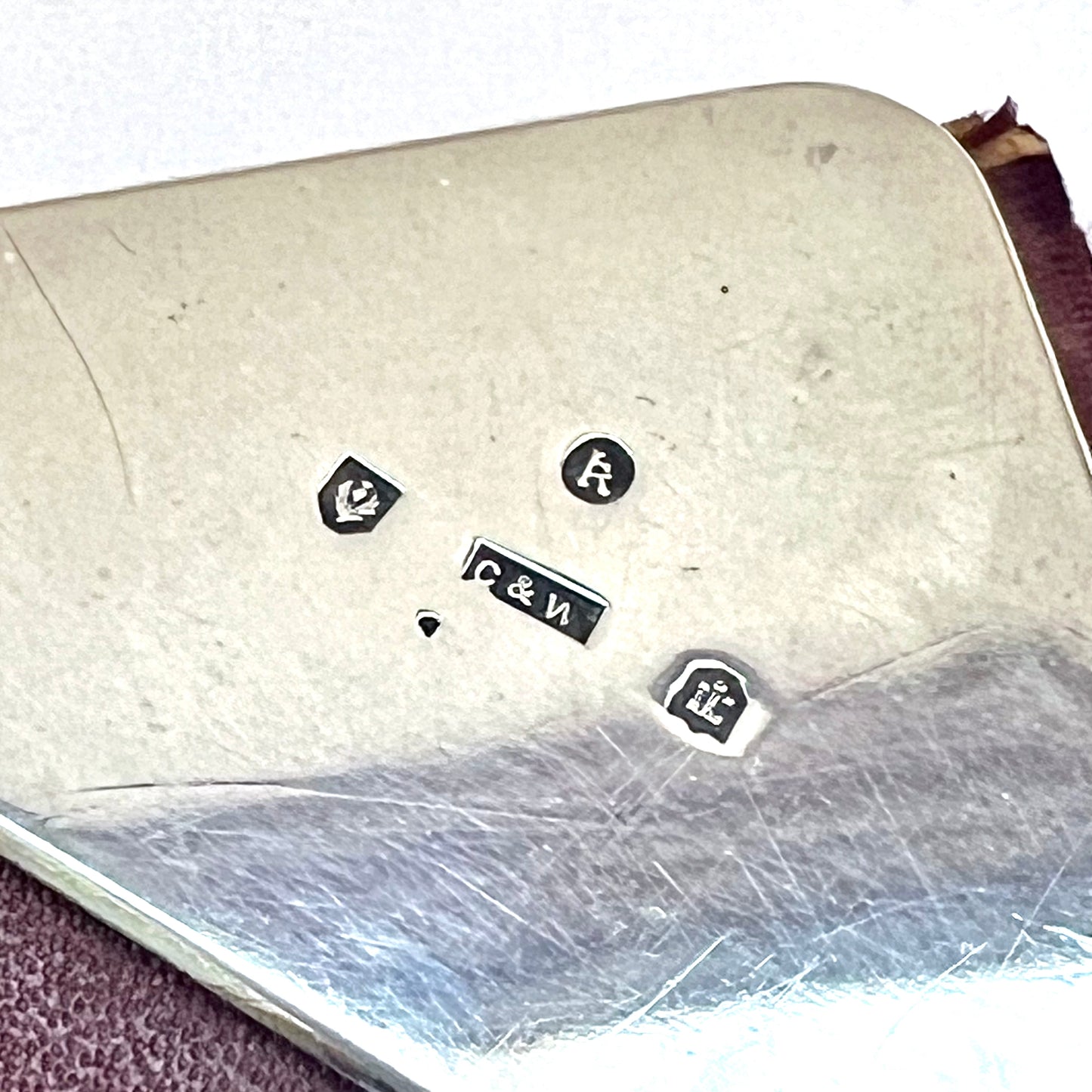 Late Victorian desk compendium / desk blotter with silver mounts, sponsor’s marks for Carlile and Watt, Edinburgh