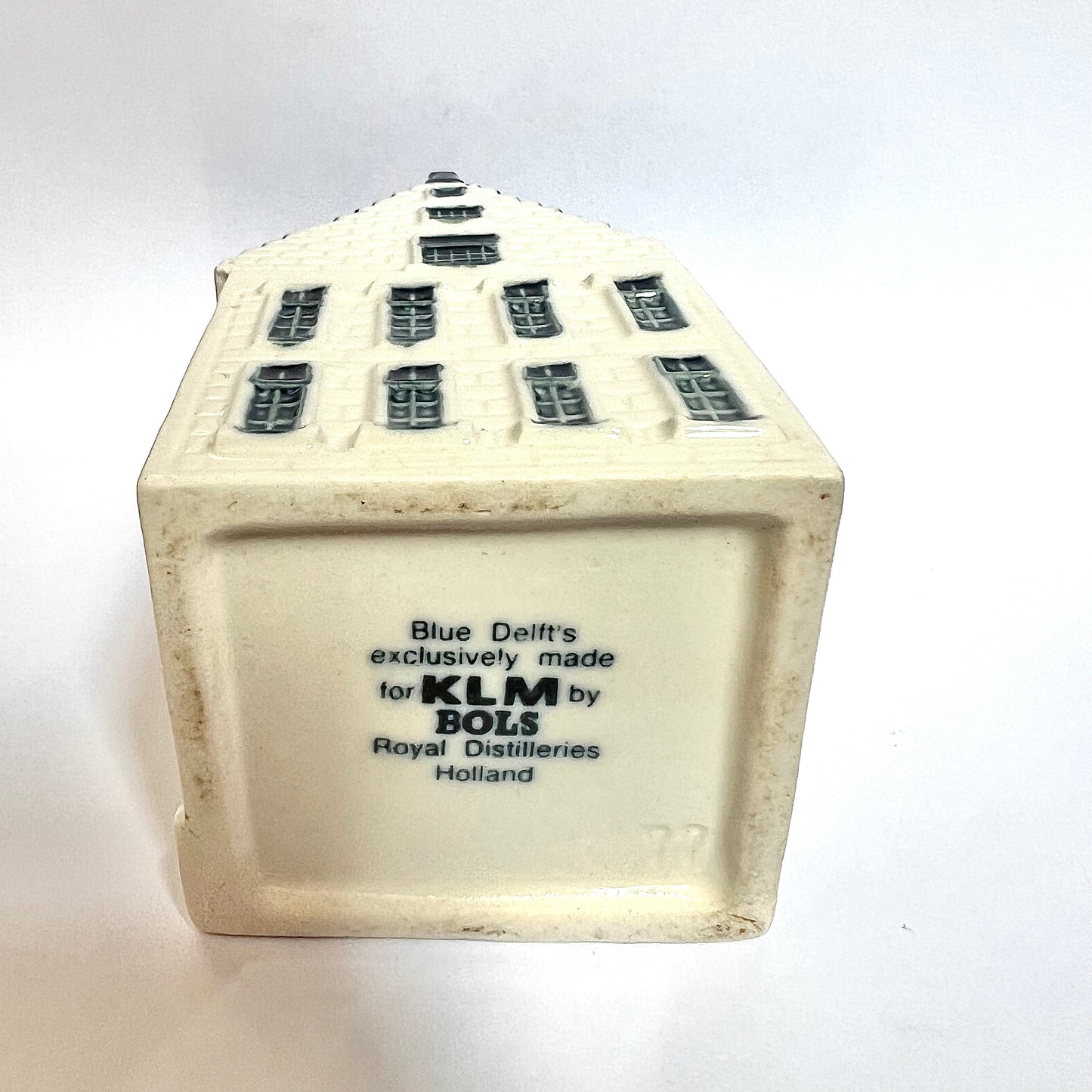 Vintage KLM Delft miniature House 77 novelty decanter