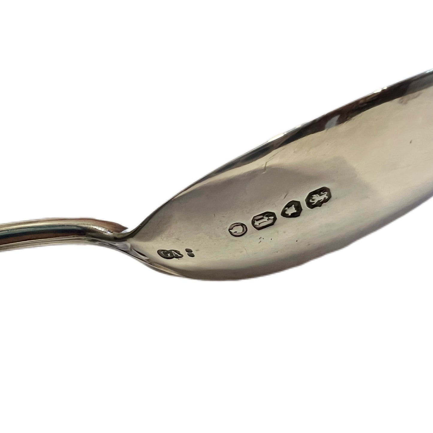 Antique Chawner & Co Victorian sterling silver Lily pattern tablespoon