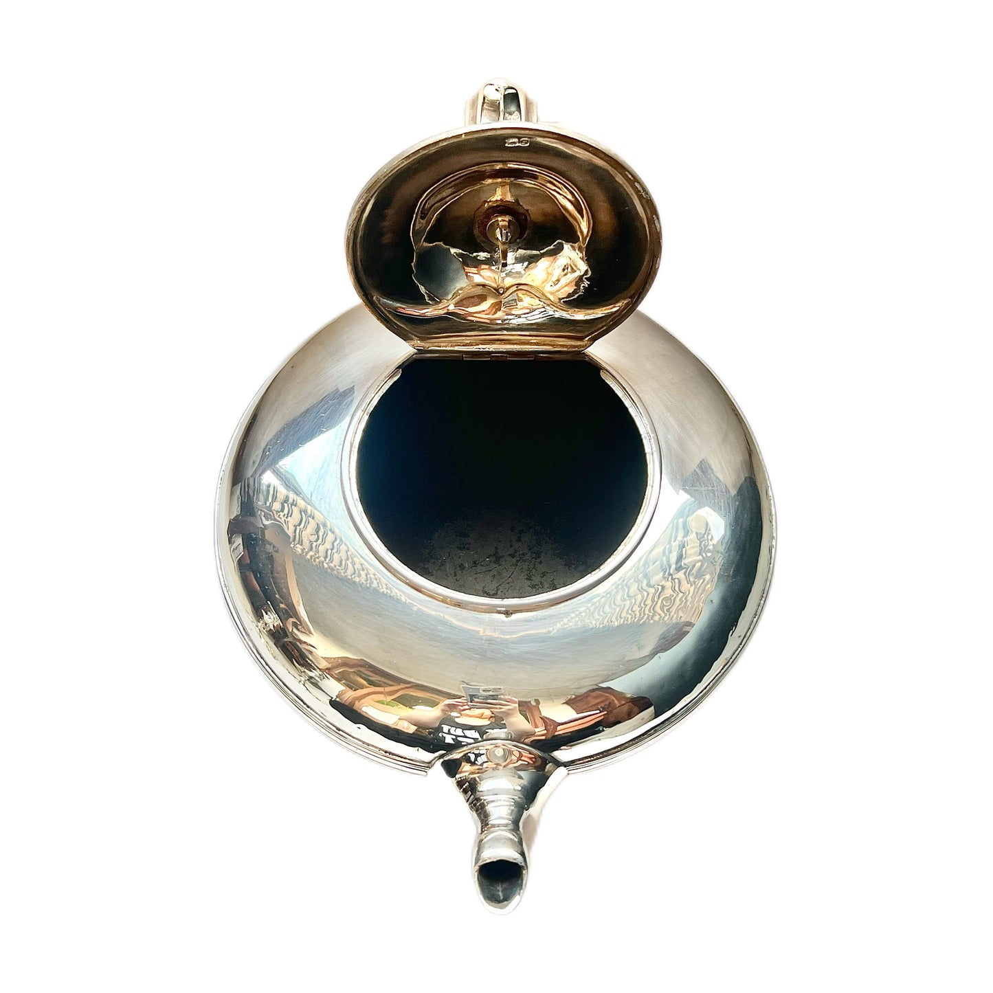 Antique William IV Garrards sterling silver teapot, London, 1830