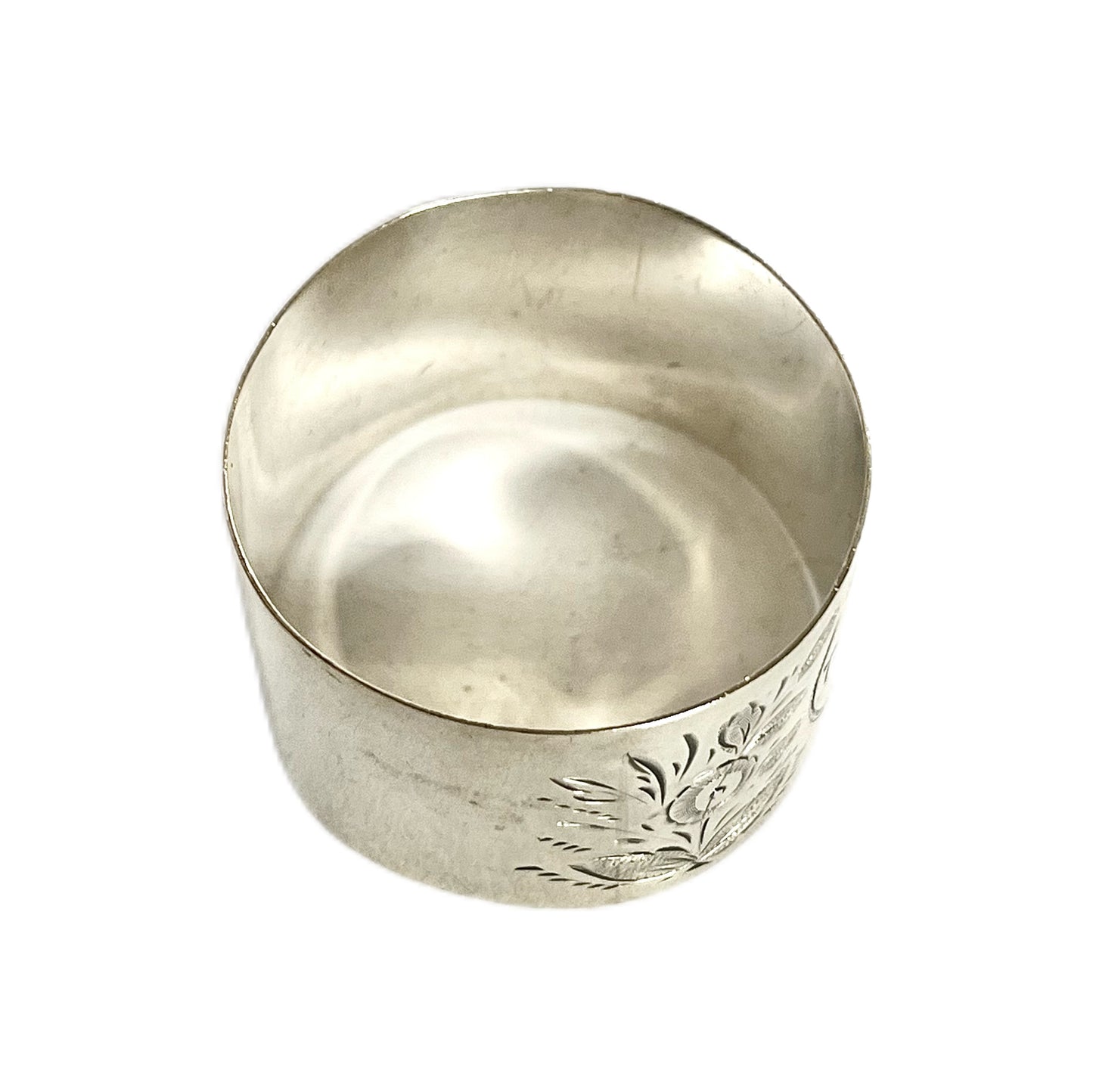 Antique Edwardian sterling silver napkin ring