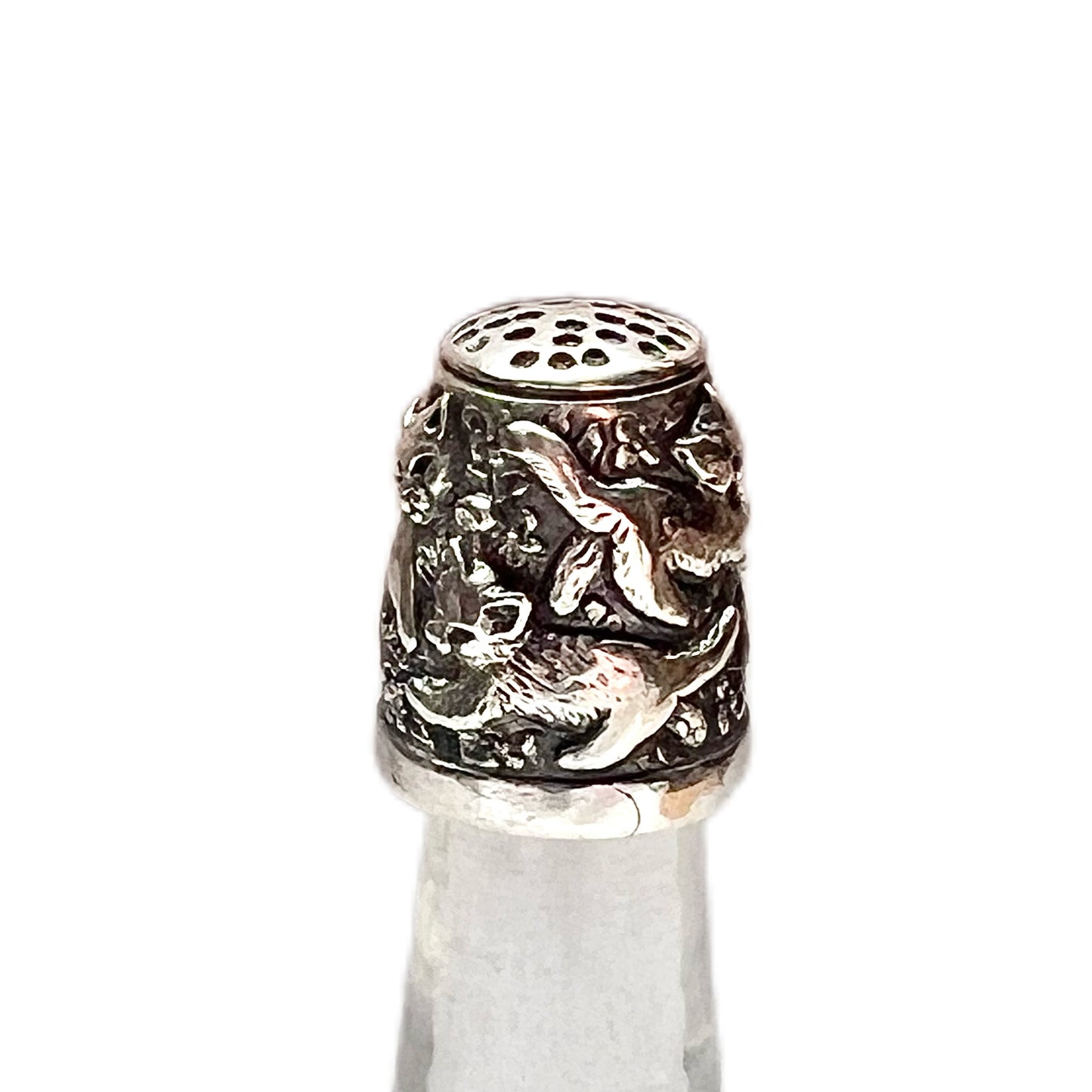 Antique Edwardian sterling silver fob medal, 1903