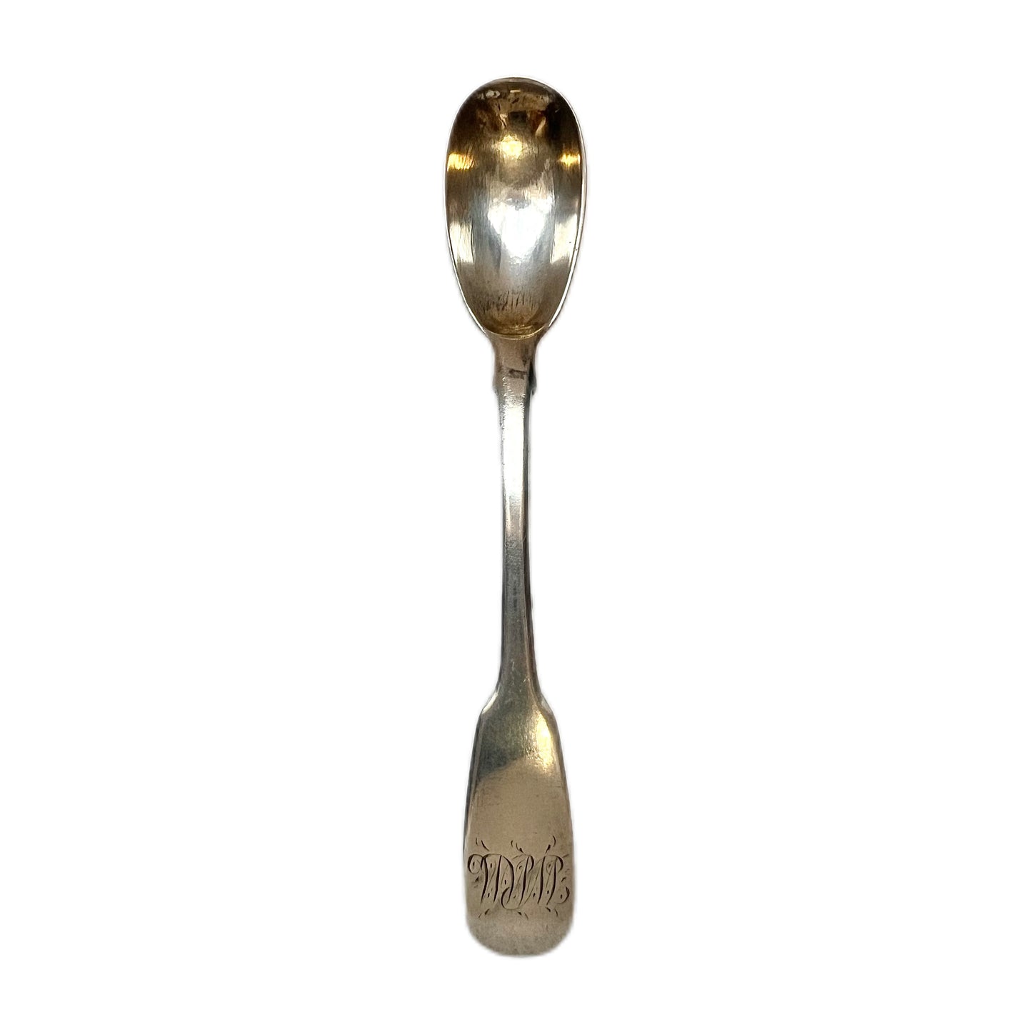 Antique George IV English sterling silver mustard spoon