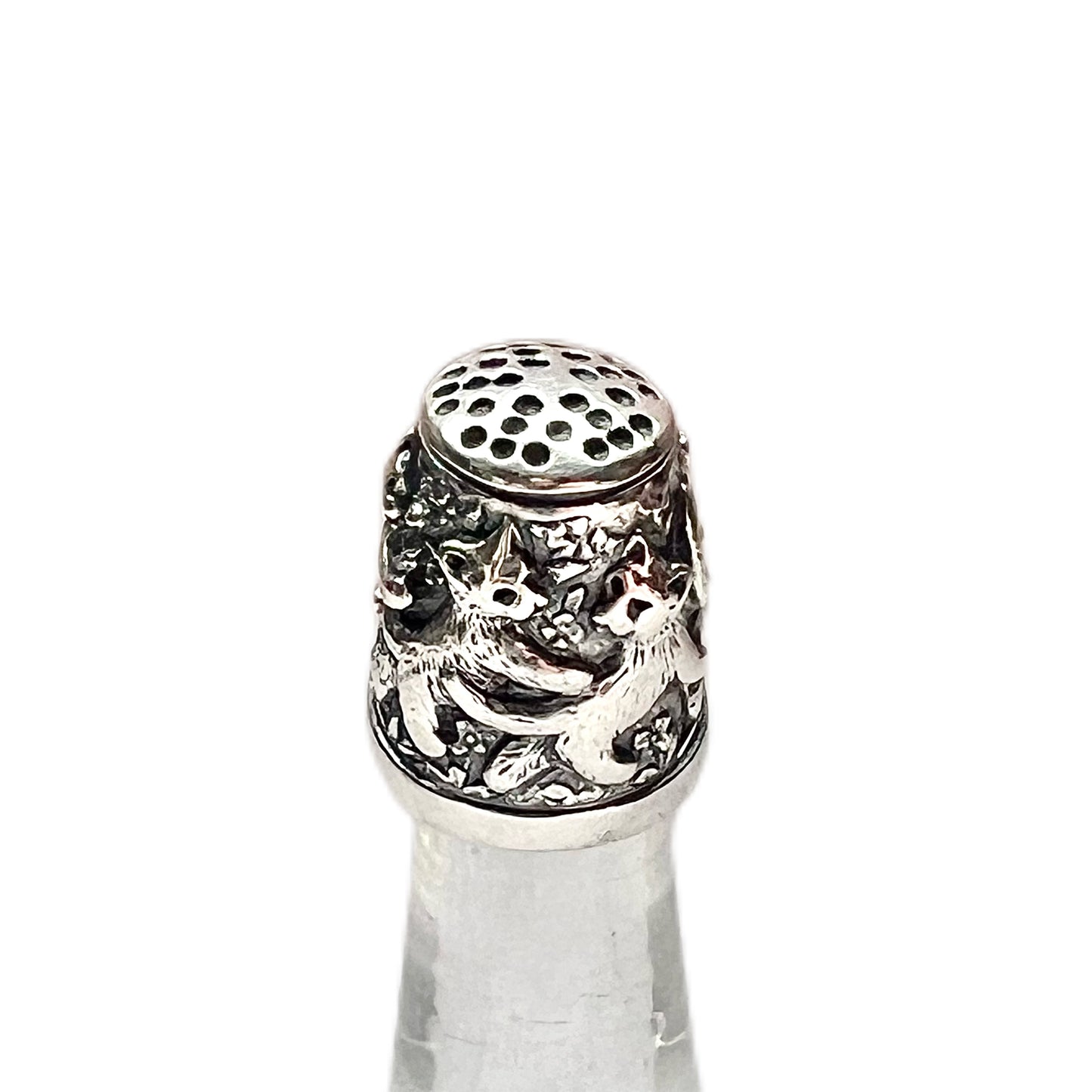 Antique Edwardian sterling silver fob medal, 1903