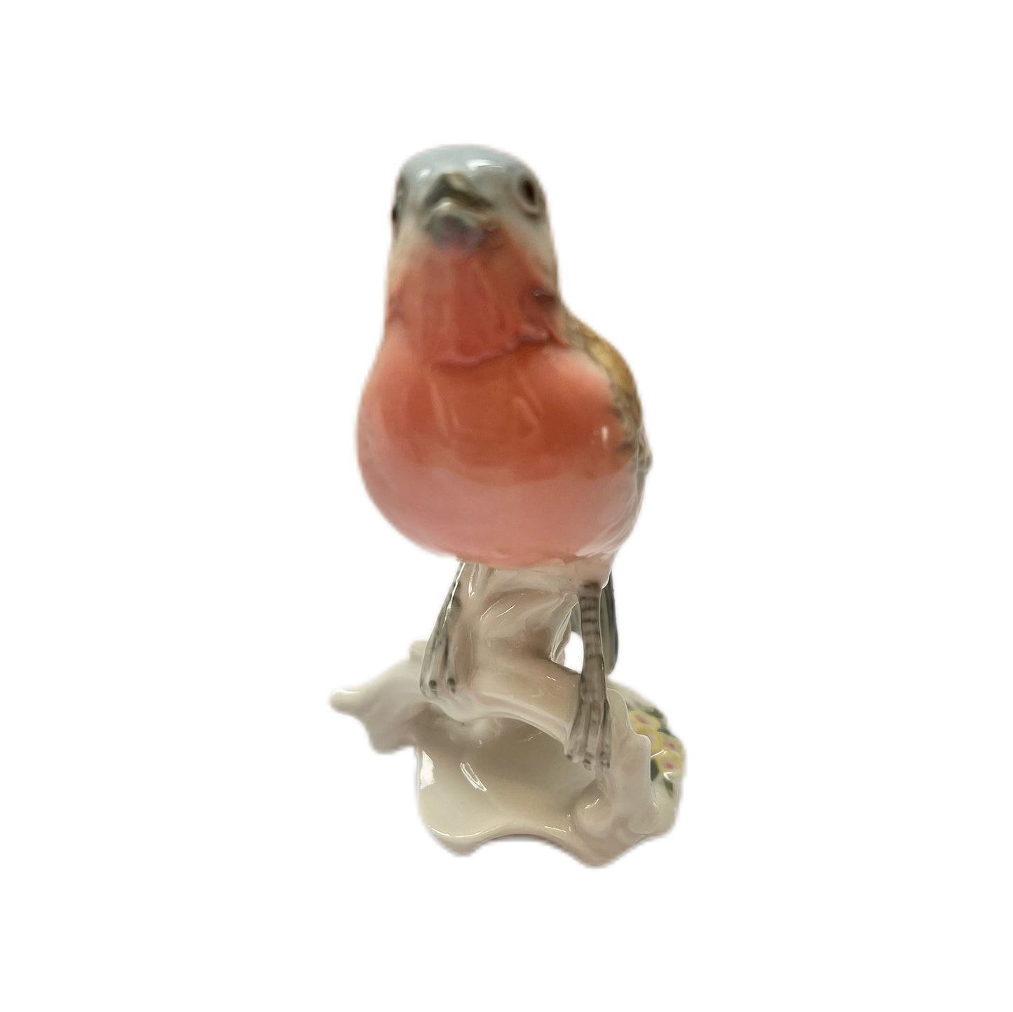 Figura de pájaro pinzón de porcelana de Karl Ens de principios del siglo XX