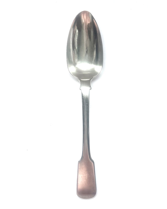 Rare antique Chinese export silver table spoon circa 1820-1850 with early marks for Houcheong, Canton