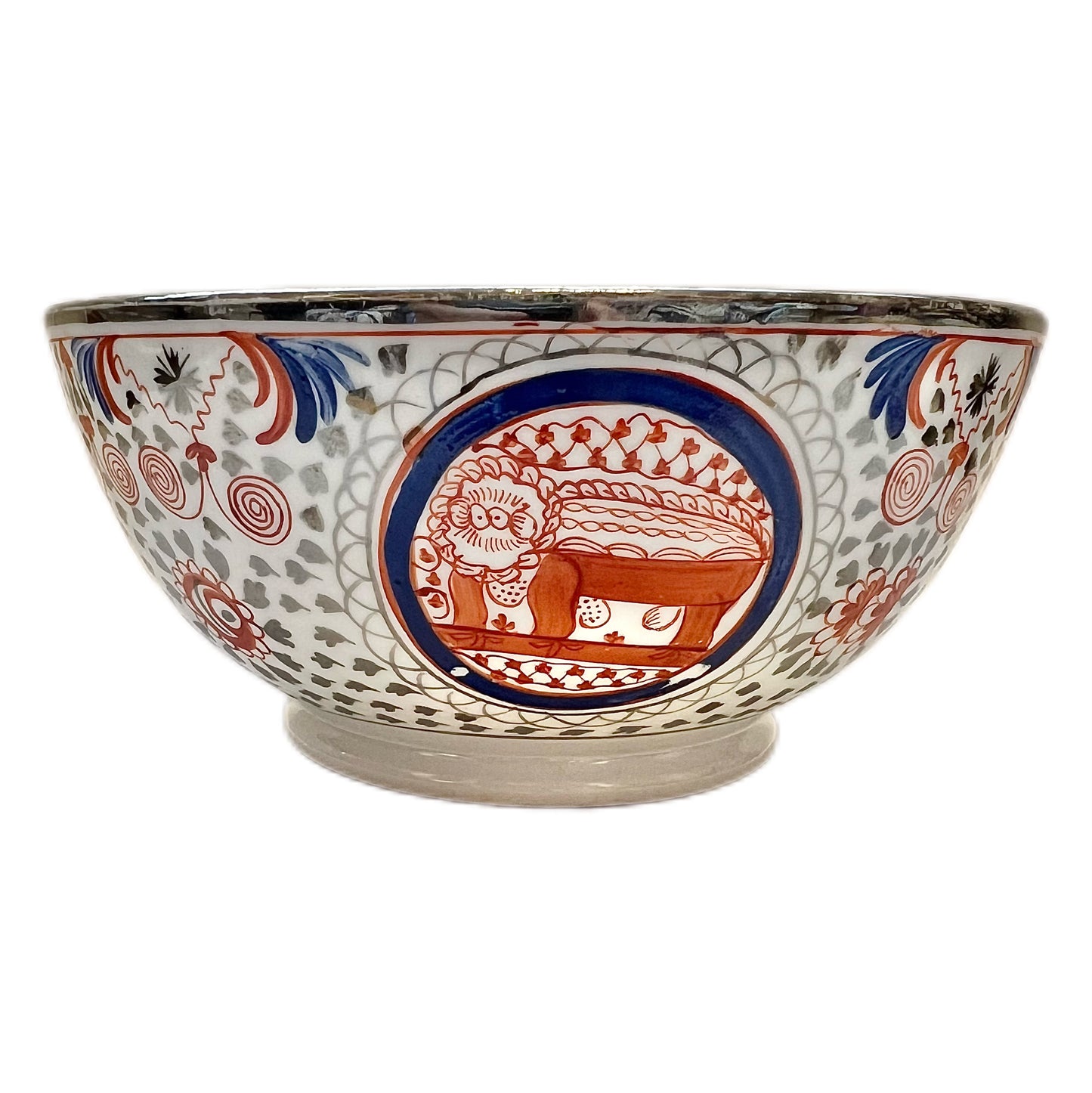 Rare early 19th century Minton Crazy Cow or Bengal Tiger serving bowl