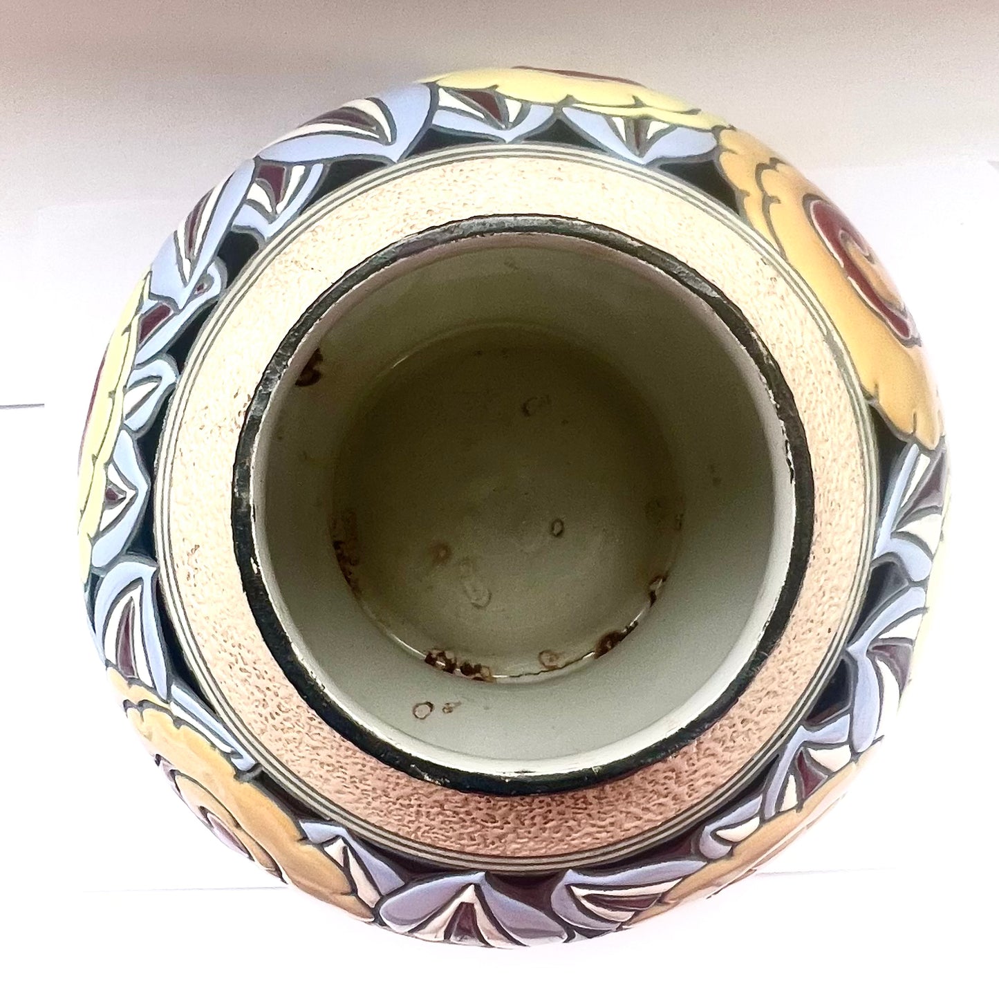 Jarrón ánfora imperial checa Art Déco, circa 1920-1930