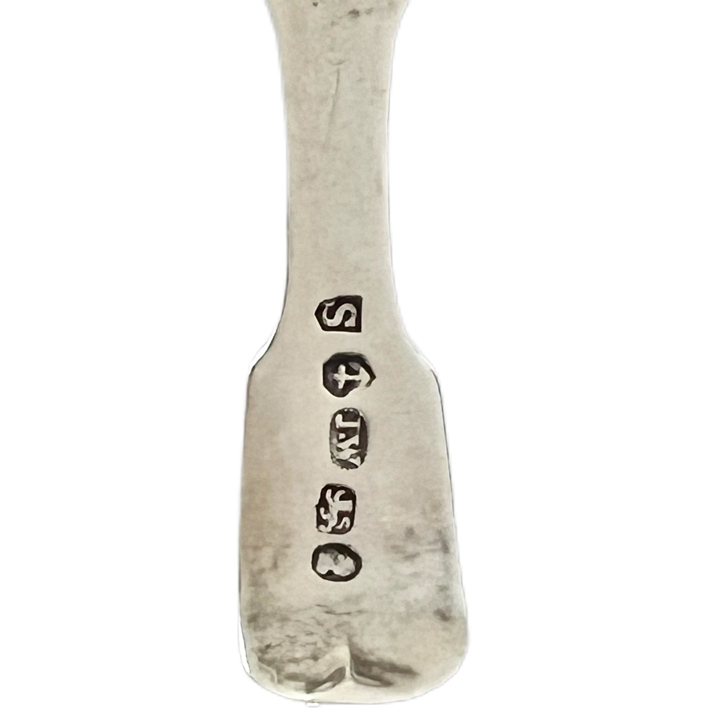 Antique sterling silver George III tea caddy spoon