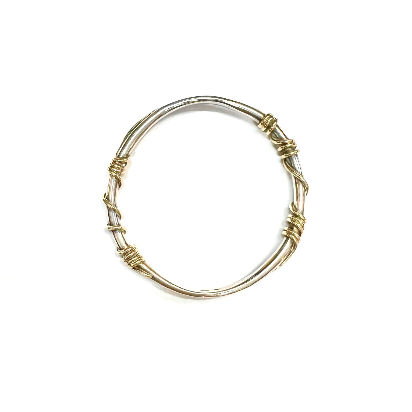 Vintage Australian sterling silver and 10carat gold bracelet, Richard Ivey South Australia