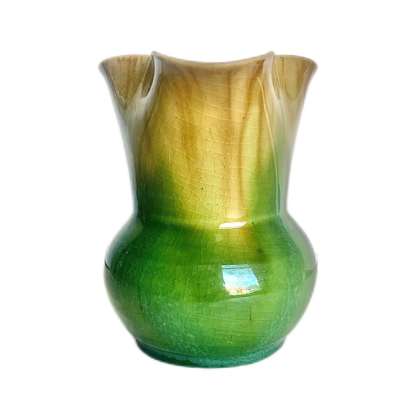 Vintage Australian Art Deco pottery Remued Early Series vase, pattern 118