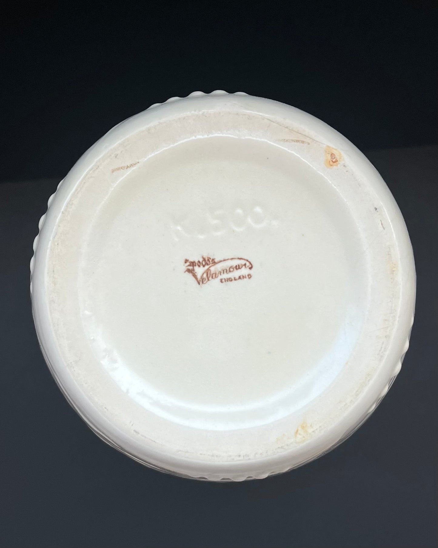 英国装饰艺术风格陶器花瓶,Spode Velaour,约 1930 至 1950 年代