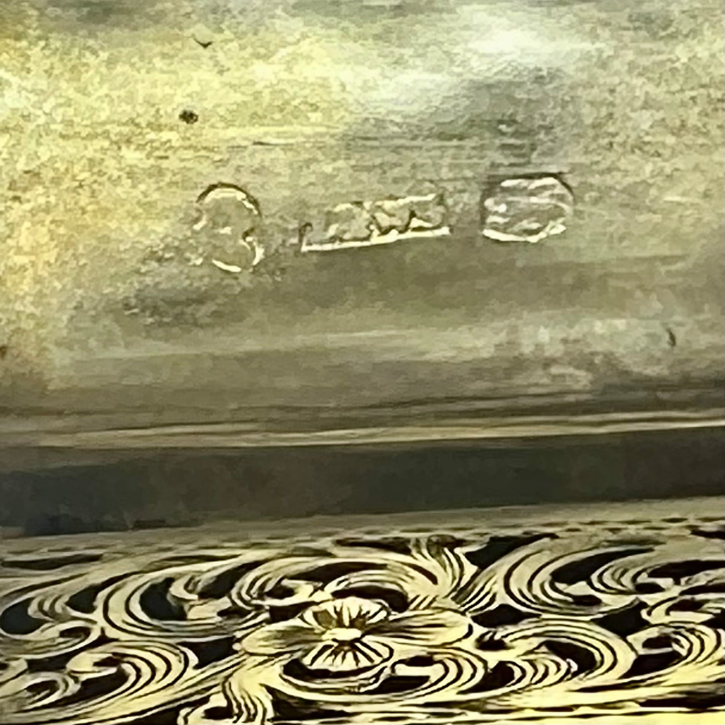 19 世纪古董纯银威廉四世油醋瓶,内部镀金。Thomas & William Simpson,伦敦,1824 年