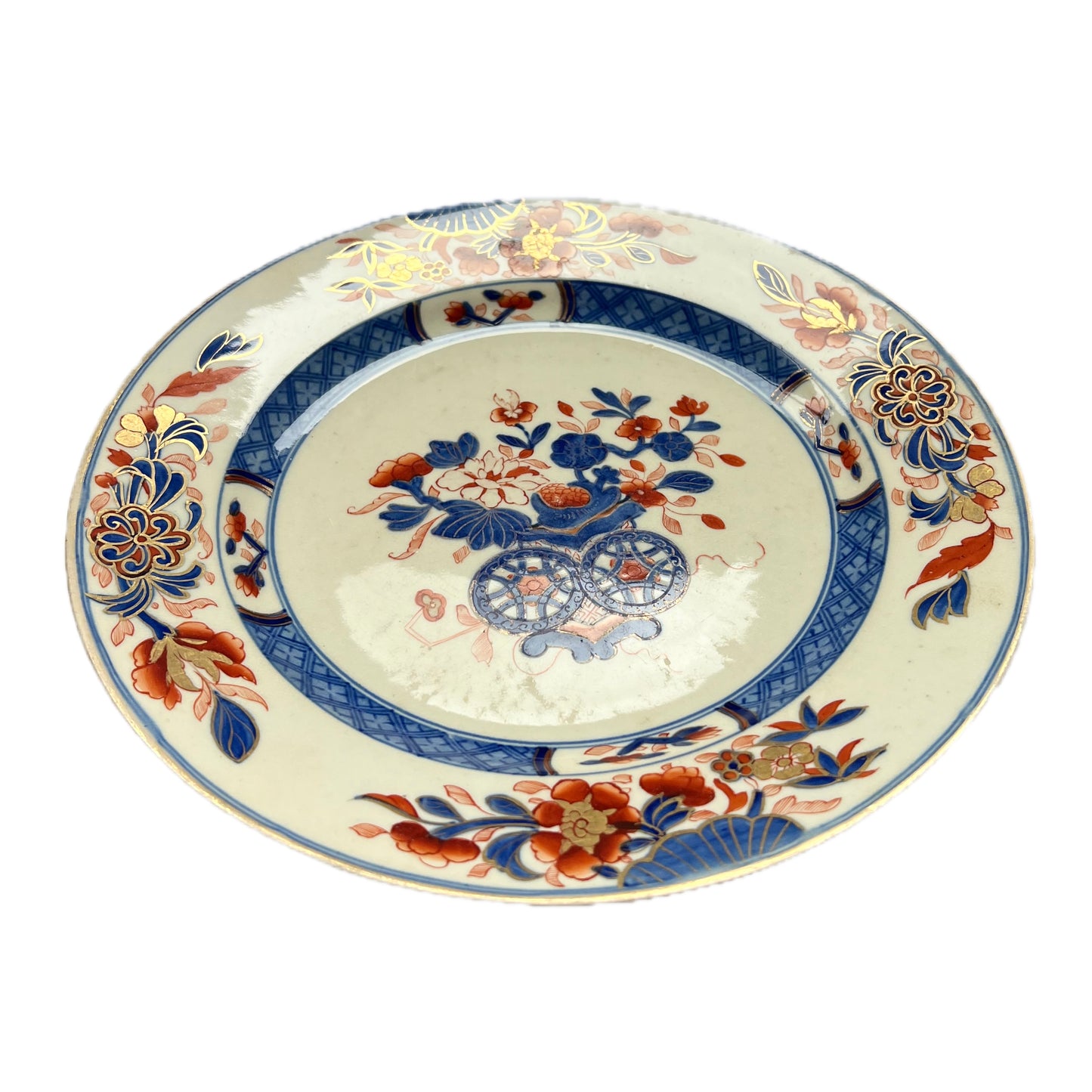 Plato chinoiserie Derby de principios del siglo XIX, circa 1820