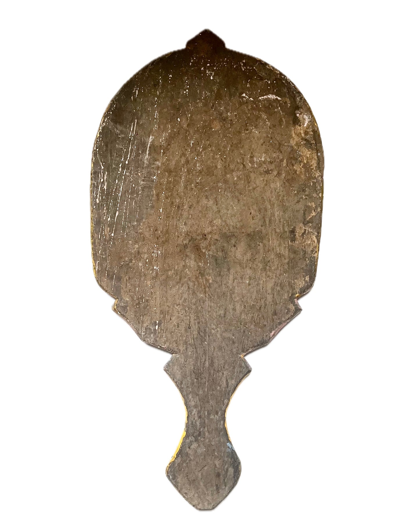 Panel de madera indio pintado a mano de principios del siglo XX, tallado y pintado al estilo “Tanjore”.