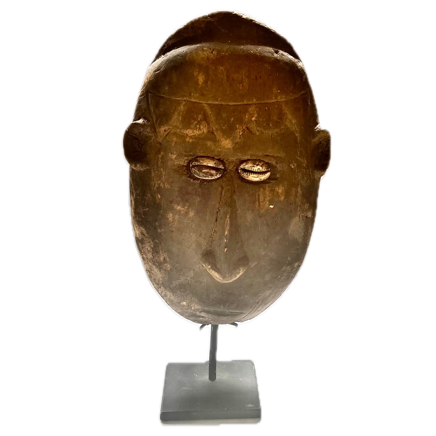 Early to mid 20th century Balsa wooden yam mask, from the Abelam tribe of the Sepik region, Papua New Guinea