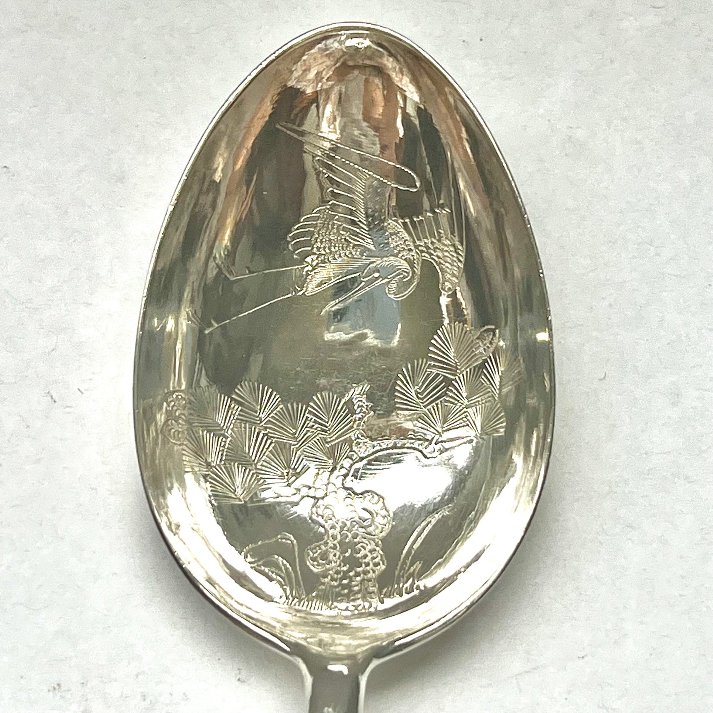 4 件中国外销银勺,约 1930 年代,天津凤翔玉记,黄道社印