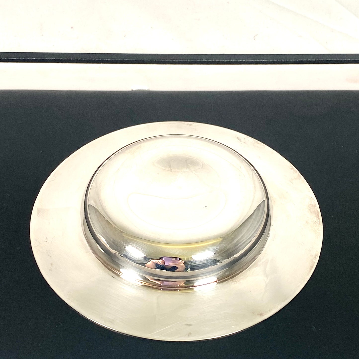 Plato milenario vintage de plata de ley, fabricado por Carr's de Sheffield