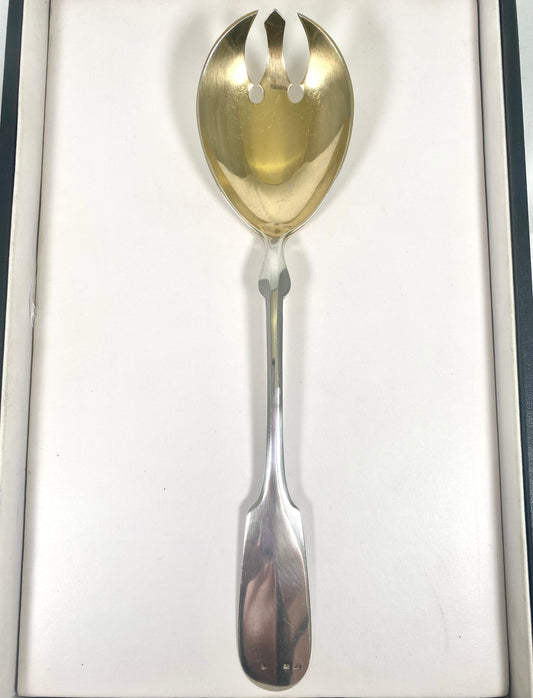 Antique Jugendstil .800 silver salad server, German/Austrian circa 1900.