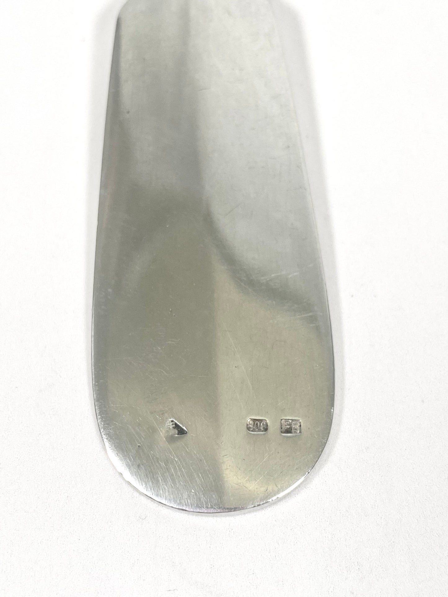 Antique Jugendstil .800 silver salad server, German/Austrian circa 1900.