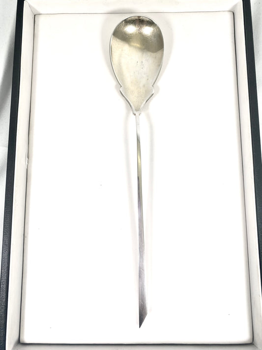 Antique Jugendstil Schellenberg .800 silver salad server, German circa 1900.