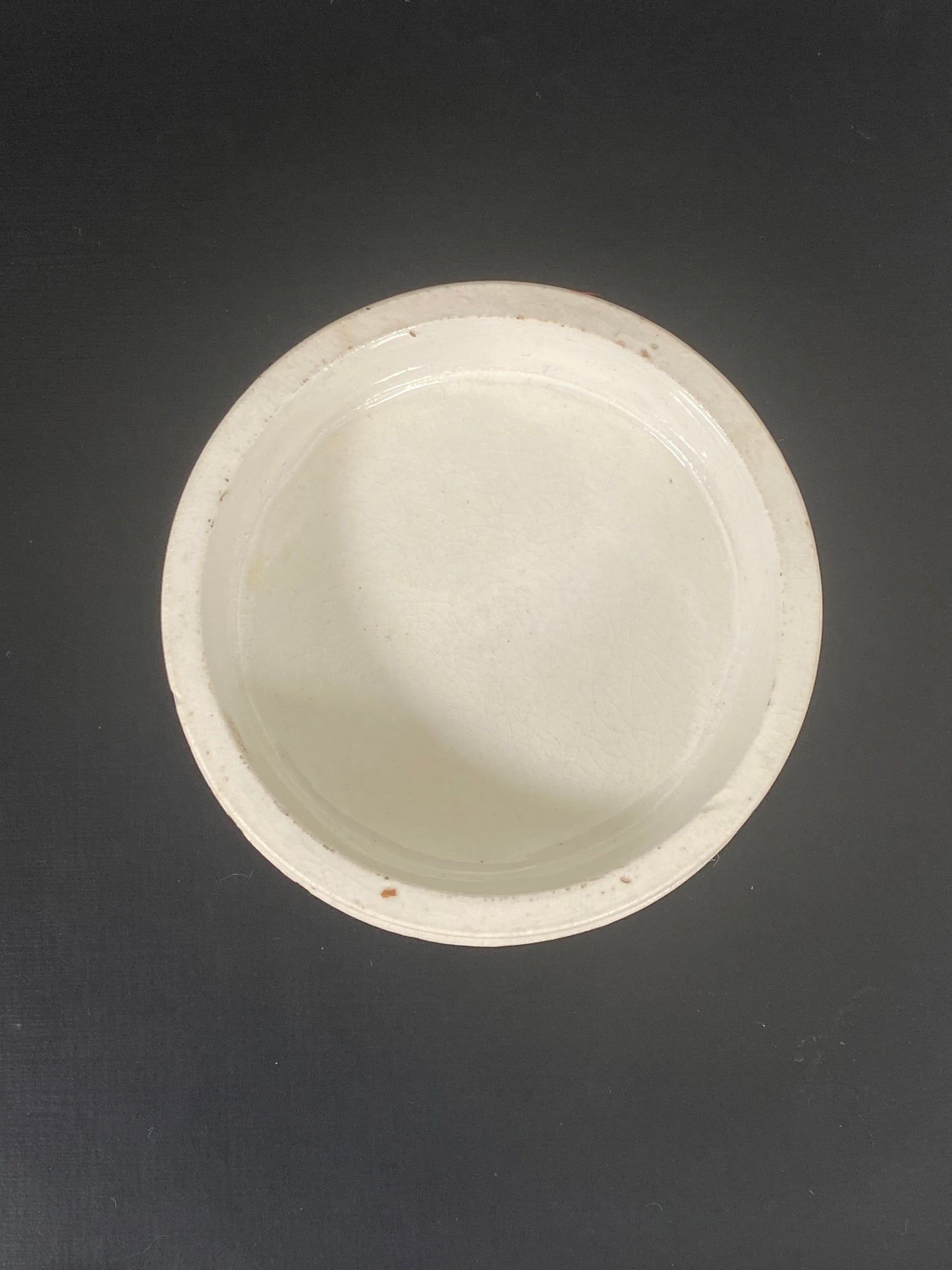 Patrón victoriano Prattware para tapa de olla de grasa de oso n.° 9 "Osos en la escuela"