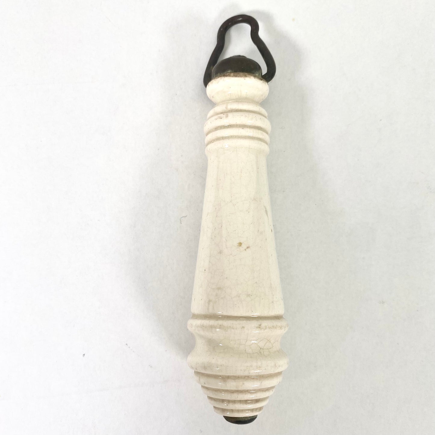 Tirador de cisterna victoriano original y raro para inodoros con cadena, baños, etc.