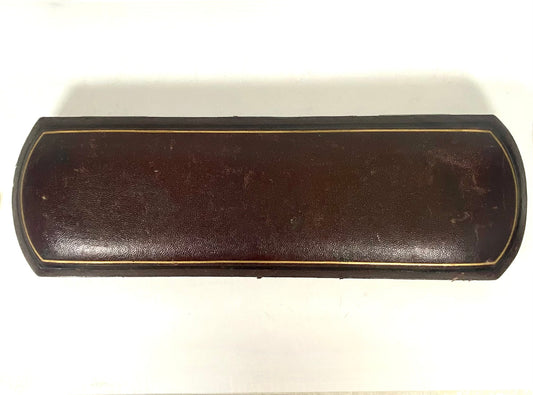 High Victorian sterling silver and ivory salad servers. Sheffield 1850, Henry Atkin. Case by SJ Philips.