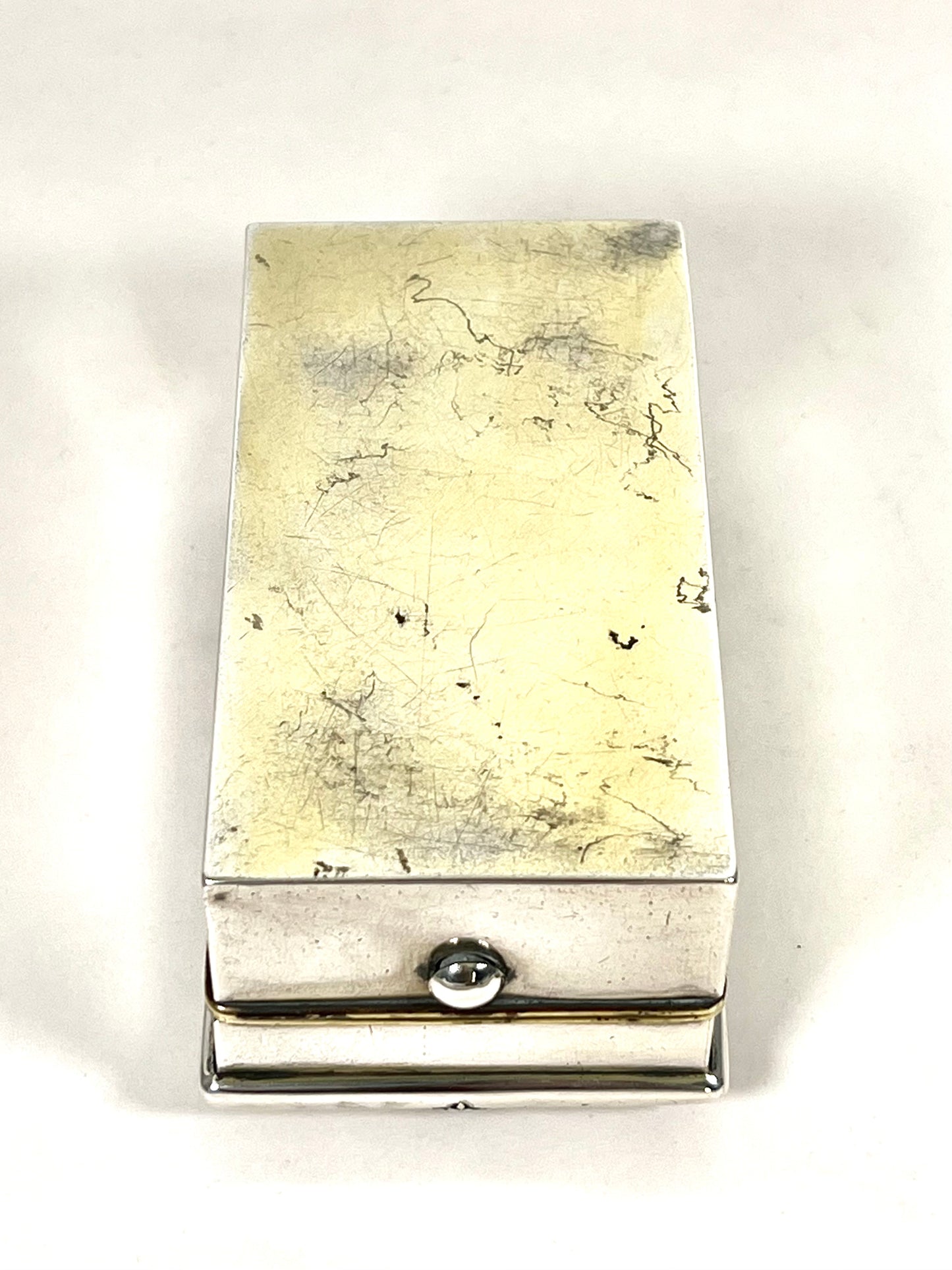 Lovely antique English Edwardian sterling silver travelling spirit burner, Egyptian Revival