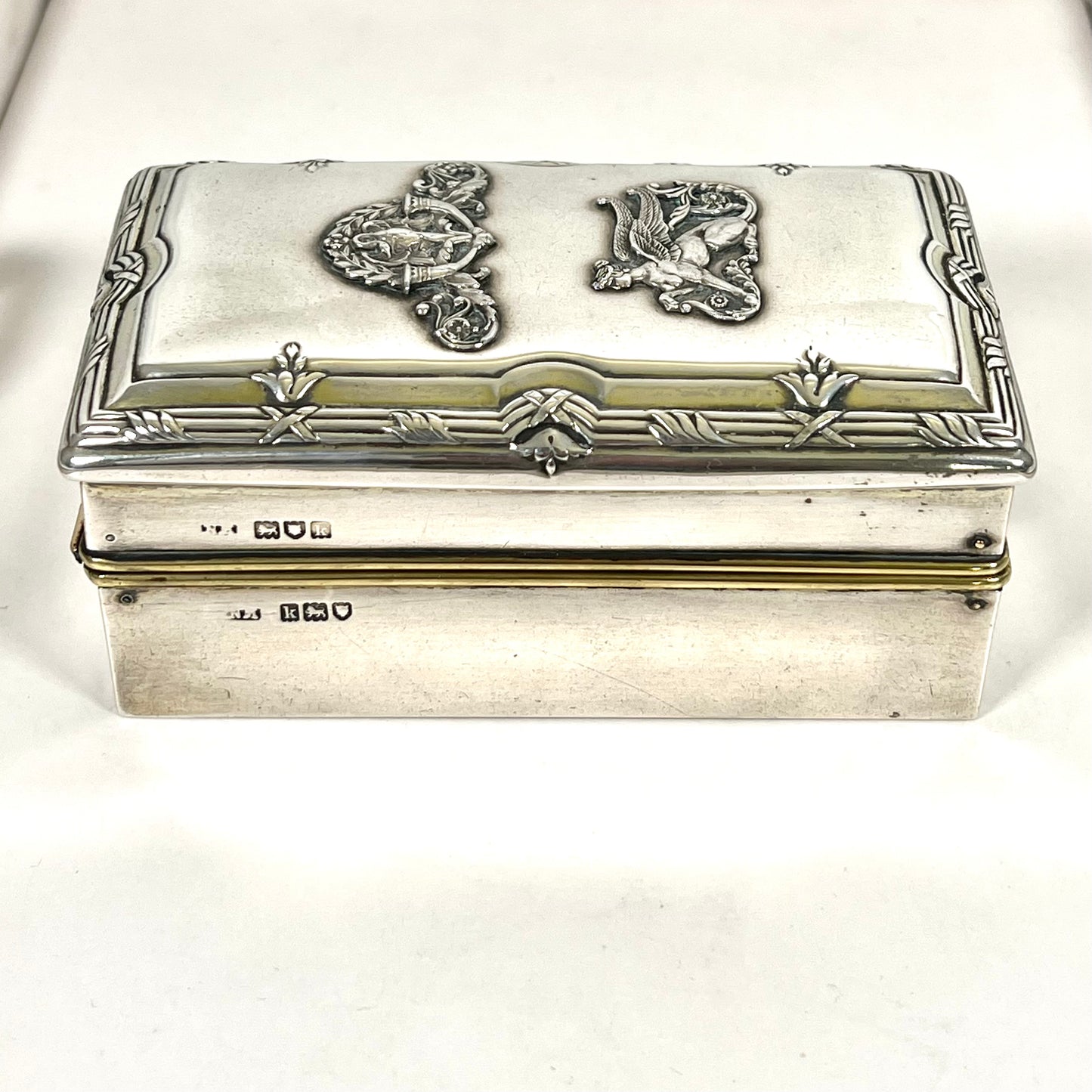 Lovely antique English Edwardian sterling silver travelling spirit burner, Egyptian Revival