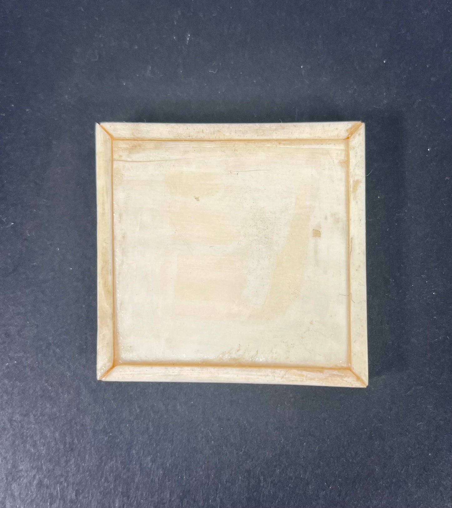 古董中国 19 世纪广州出口象牙七巧板拼图盒