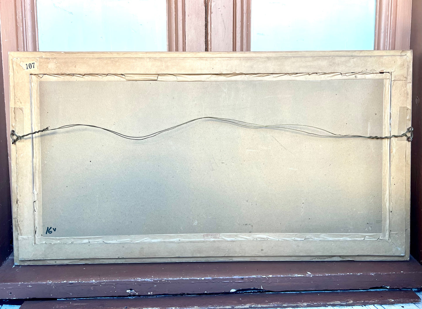 Grabado de mediados de siglo de la "Familia Navajo" firmado por Ettore "Ted" DeGrazia, mediados de los años 60 y 70.