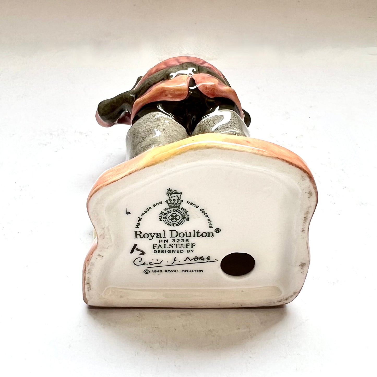 复古皇家道尔顿“福斯塔夫”微型雕像,出自莎士比亚戏剧 * 完美状态*