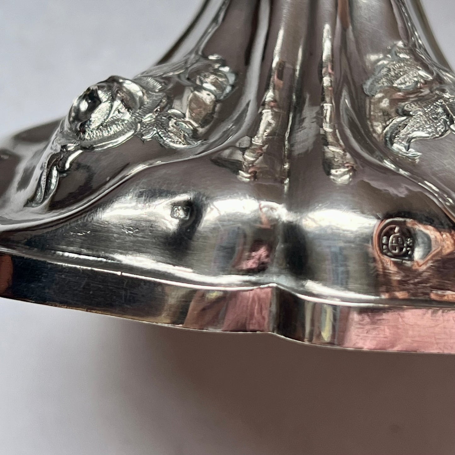 Antique Mid 19th Century Viennese .812 Silver Lidded Chalice Cup