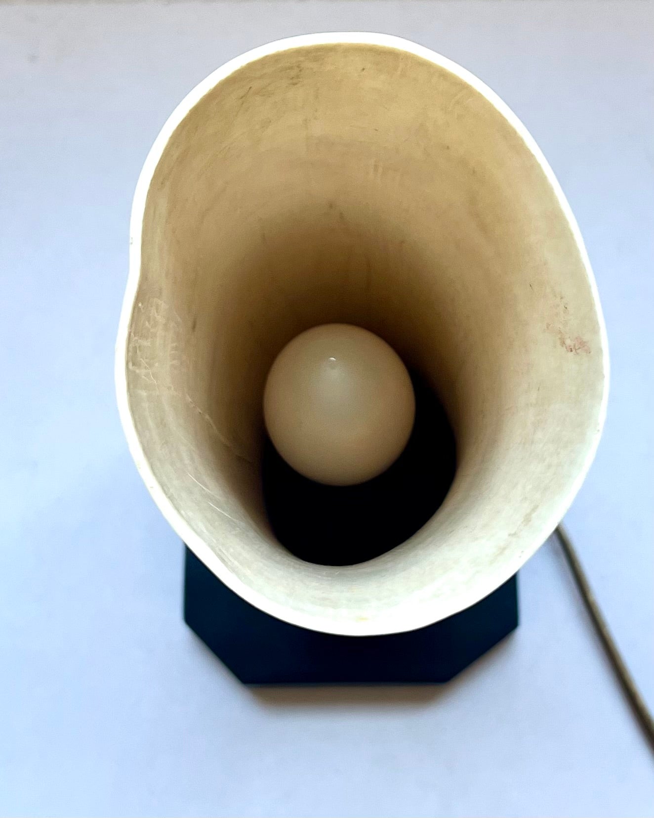 Stunning antique African ivory lamp circa 1920s to 1930s