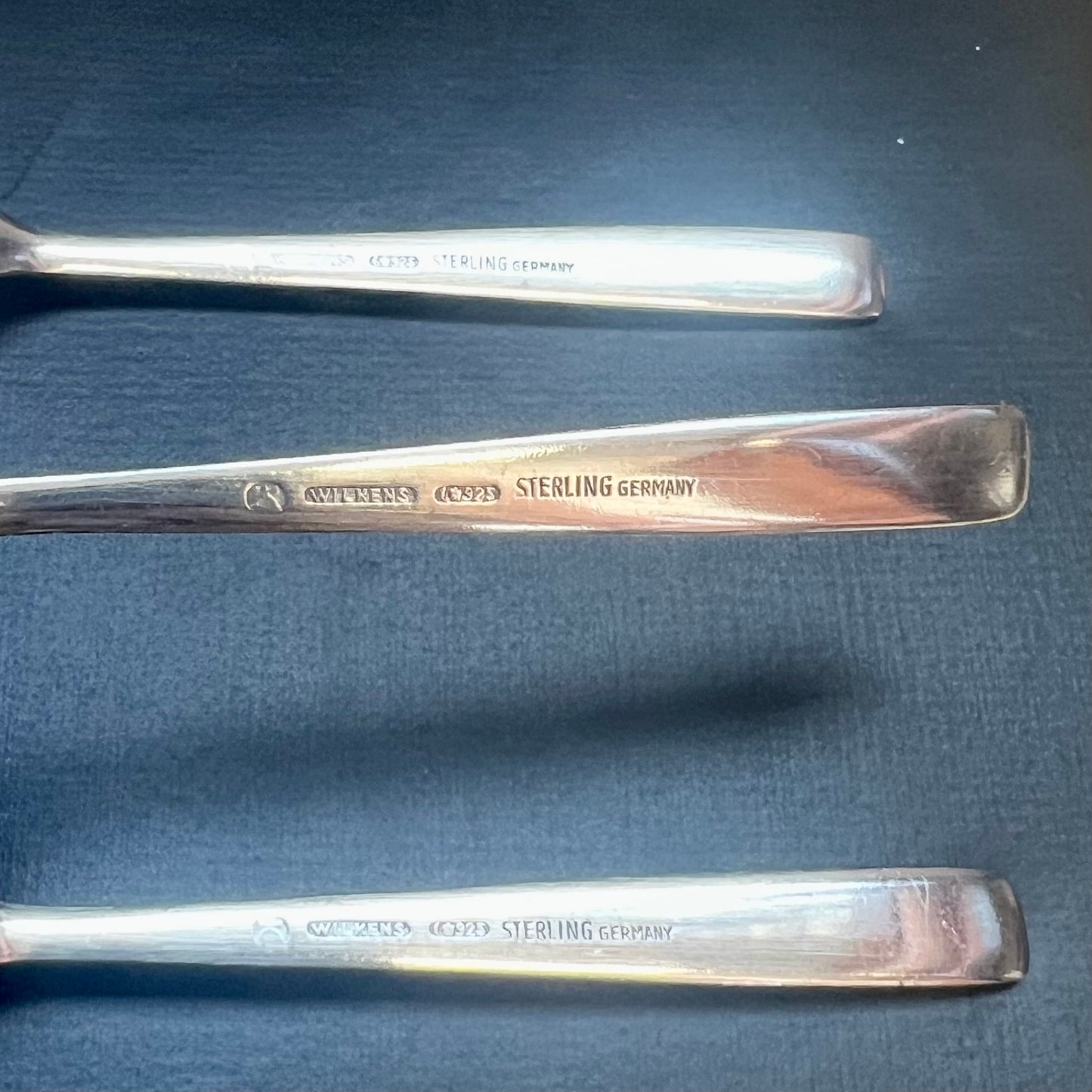 1 vintage German sterling silver spoon by Wilkens and Sohne, early 20th century