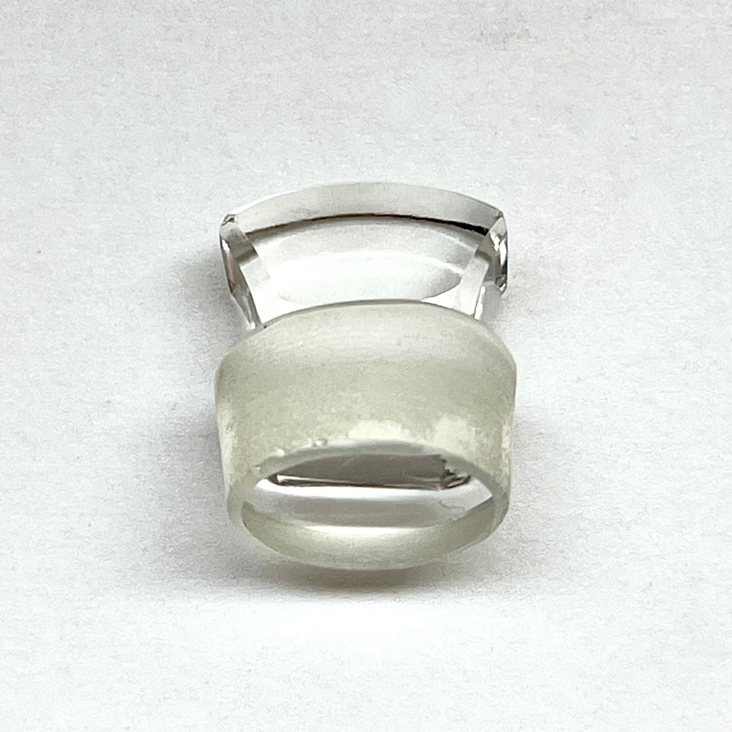 Antique Edwardian cut glass and sterling silver scent bottle, London 1910