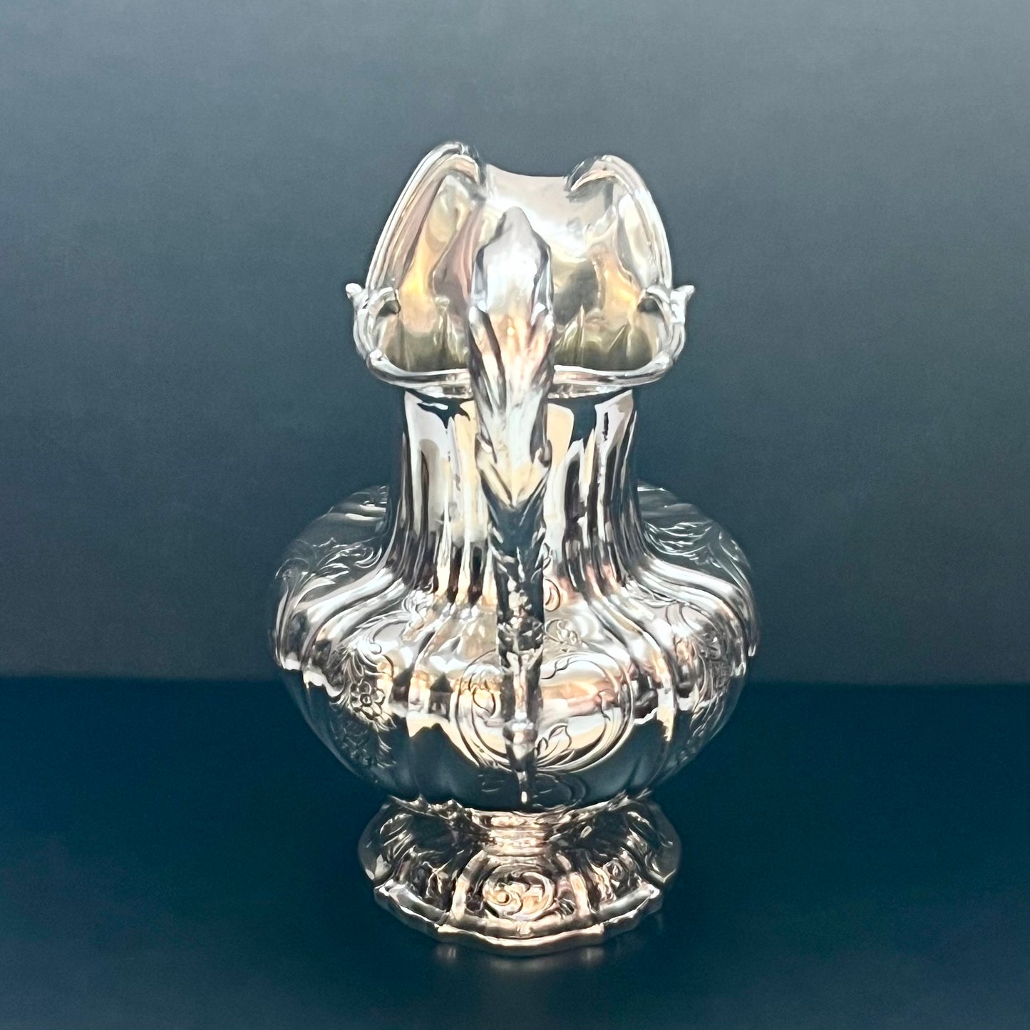 Antique Scottish sterling silver milk jug, William Marshall & Sons, 1840, Edinburgh