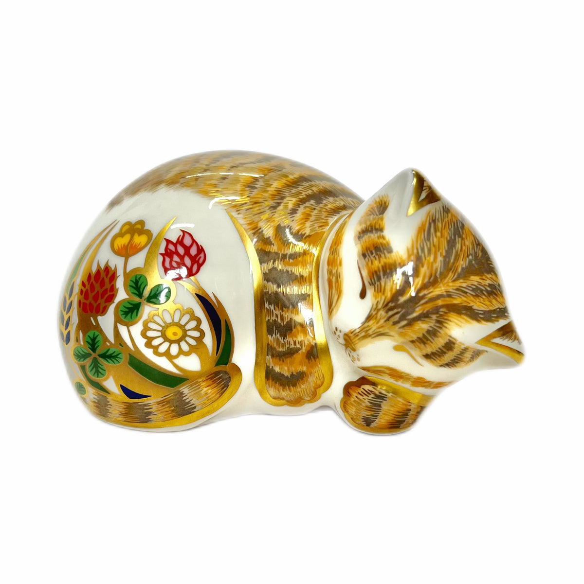 Vintage Royal Crown Derby 2008 ‘“Lavender” Kitten’ paperweight figurine, 1st quality