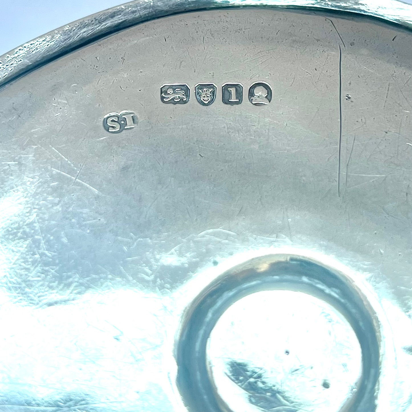 罕见的新古典主义乔治三世纯银管槌。约翰·斯科菲尔德,伦敦,1786 年