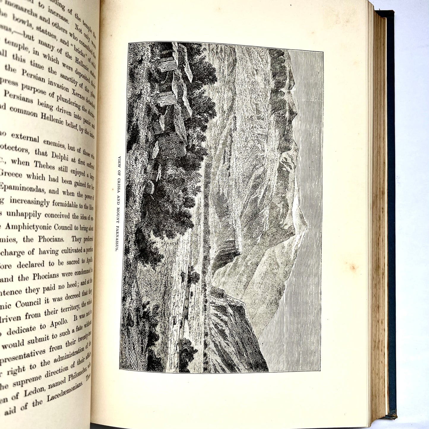 Antiquarian late 19th century volume 1st edition of “The Land Of Greece Described And Illustrated’ by Charles Henry Hanson.