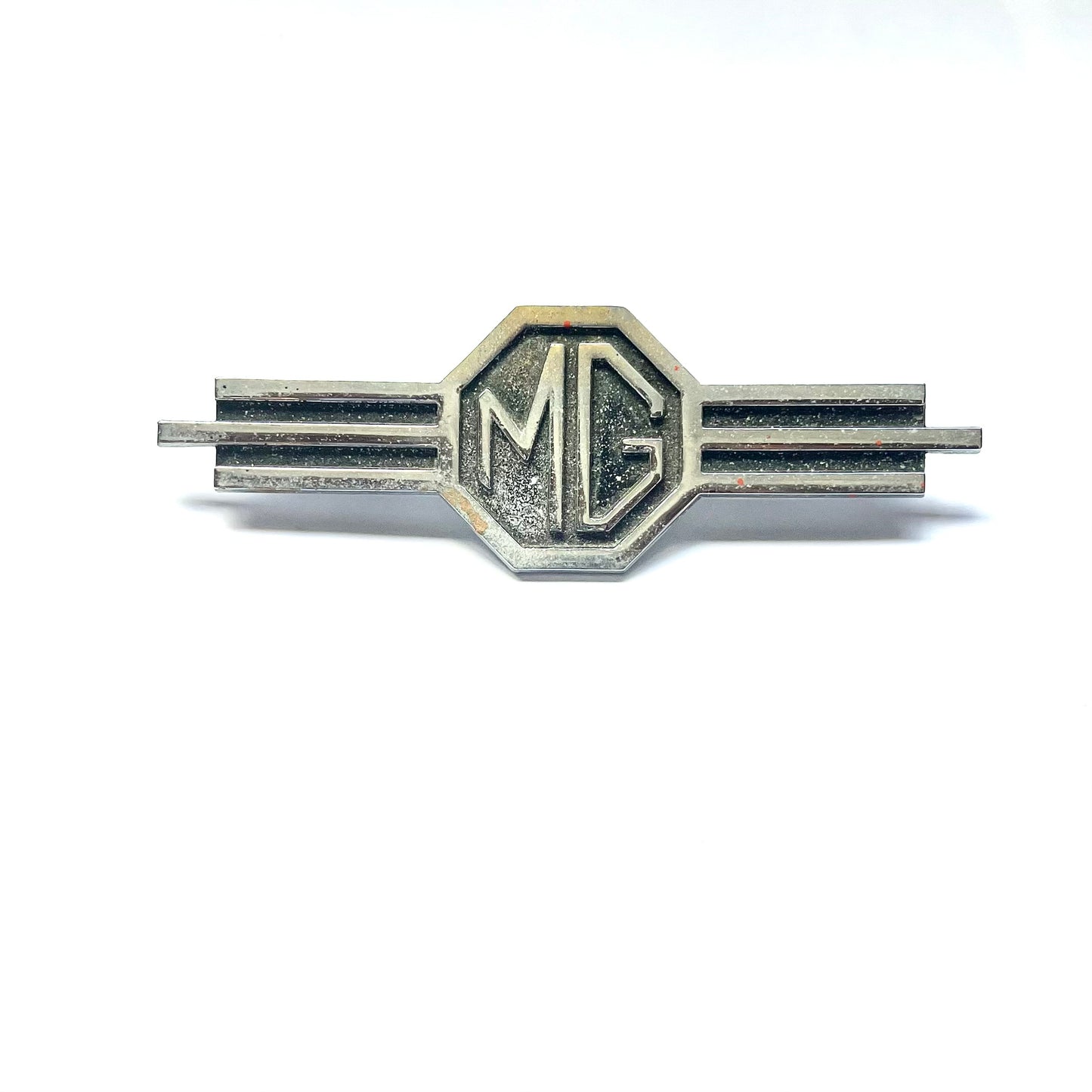 原装中世纪 MG 牌匾,用于收音机或仪表板,经典汽车部件