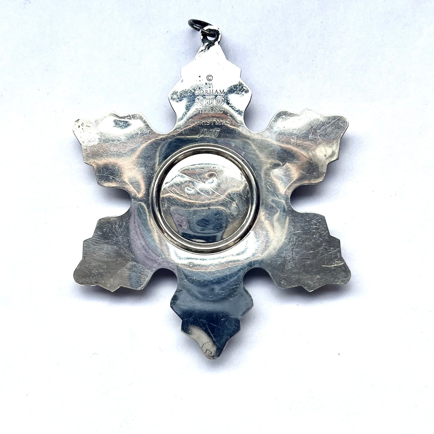 #3- Vintage Sterling Silver 1970s Figural Snowflake ornaments by Gorham