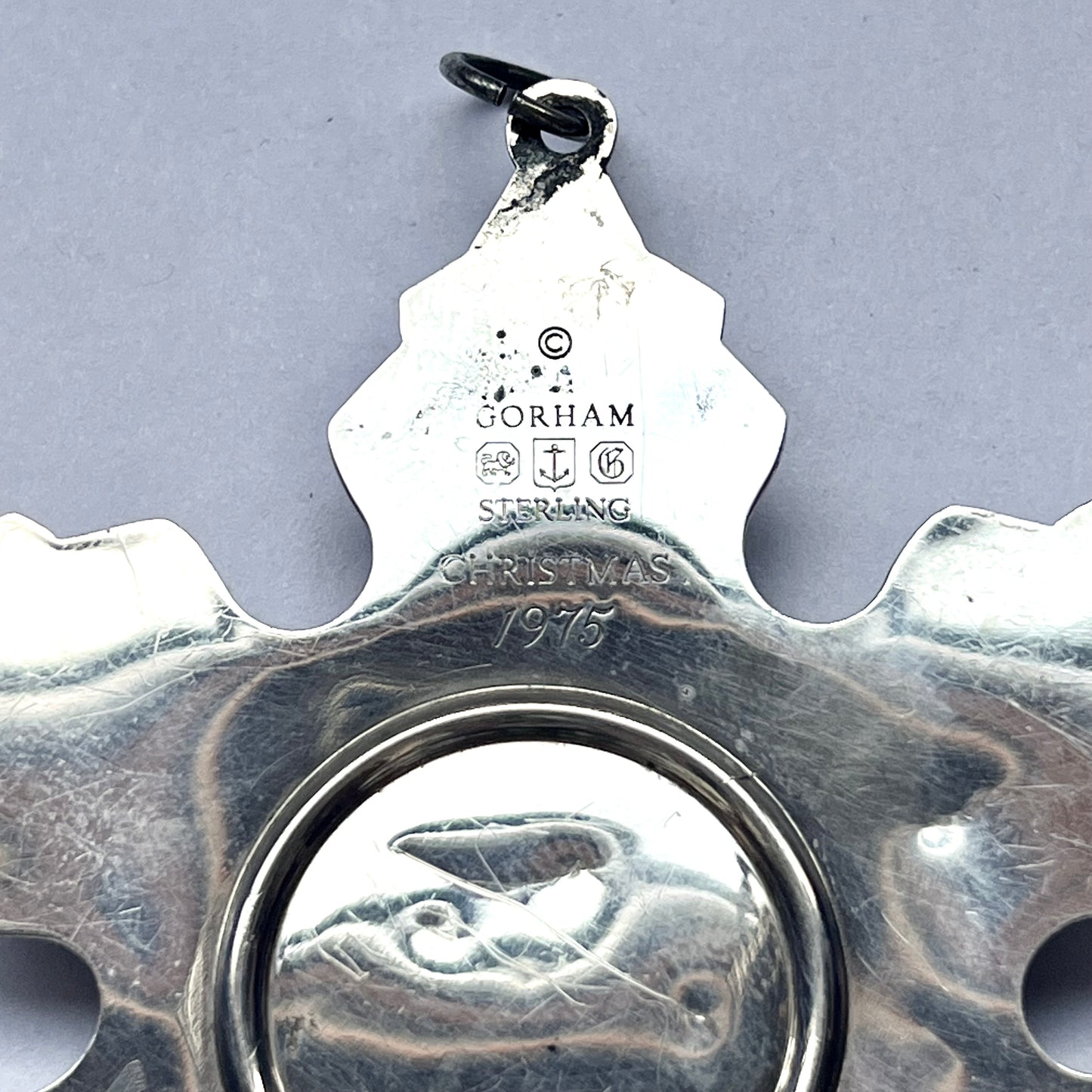 #3- Vintage Sterling Silver 1970s Figural Snowflake ornaments by Gorham