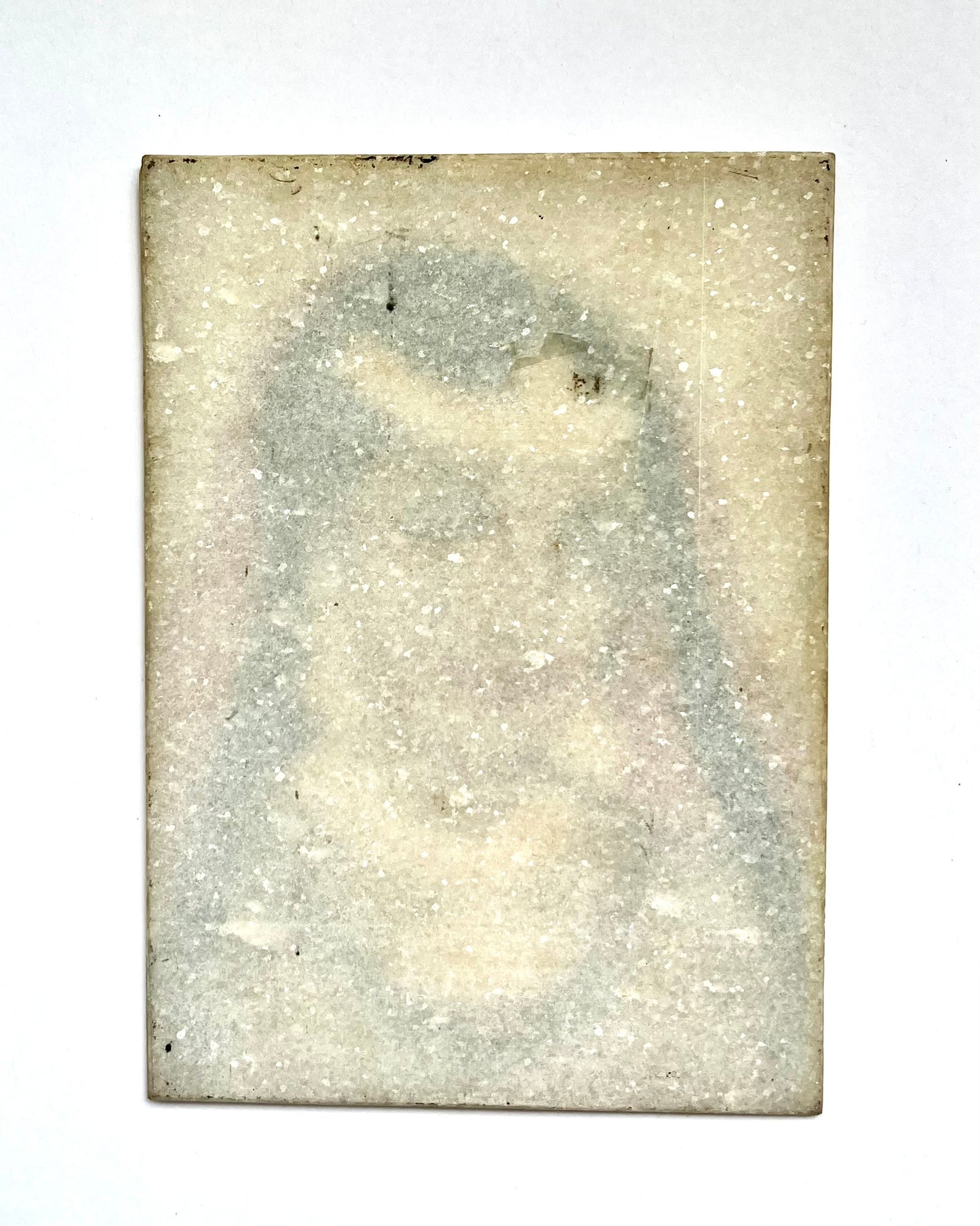 Retrato vintage de una maharani pintado a mano en estilo mogol indio sobre piedra y mármol.
