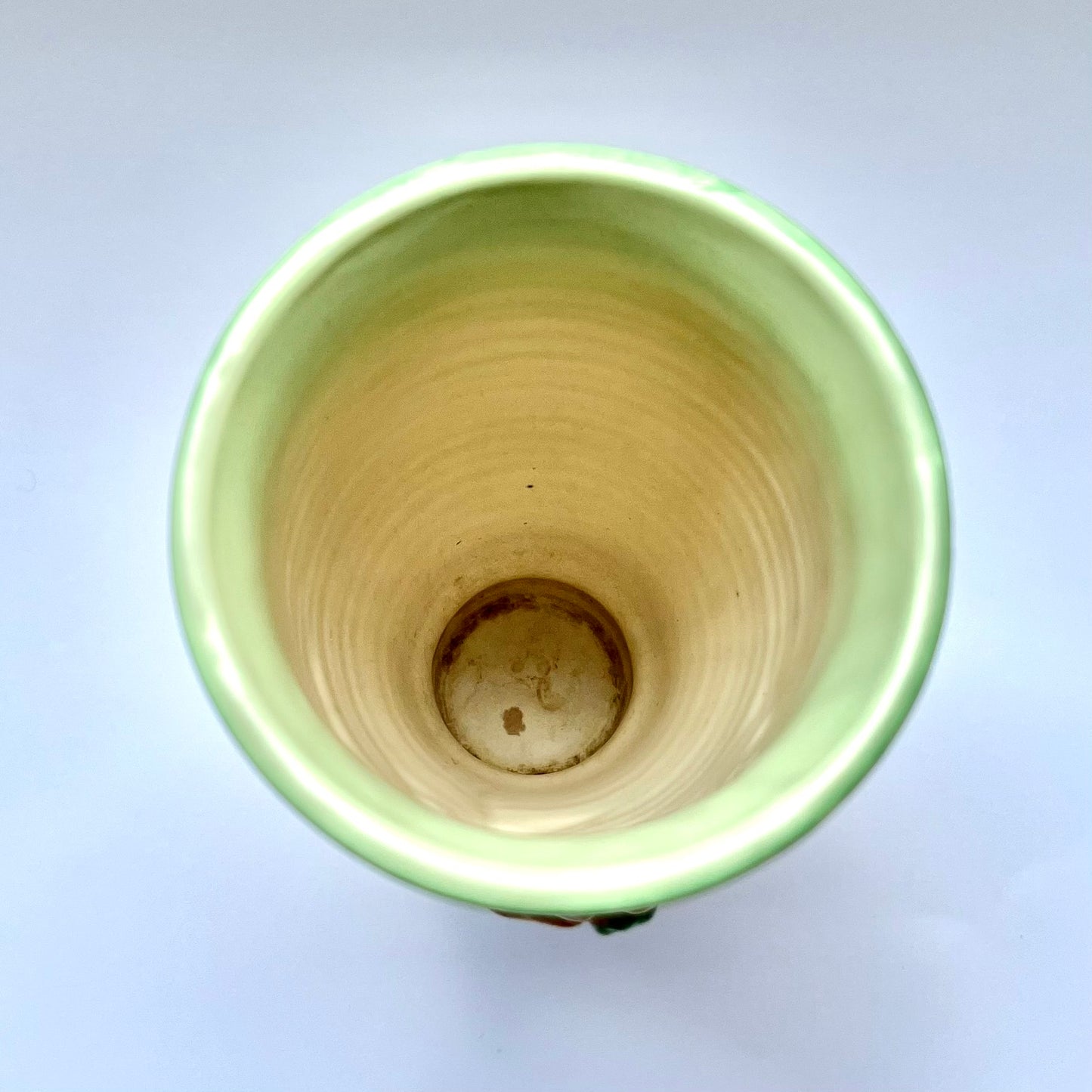 Jarrón Art Déco "My Garden" de Clarice Cliff, década de 1930, con pedestal floral, en colores Sunset