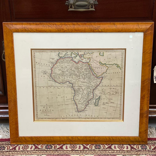 Large and Rare 18th c. English Map of Africa