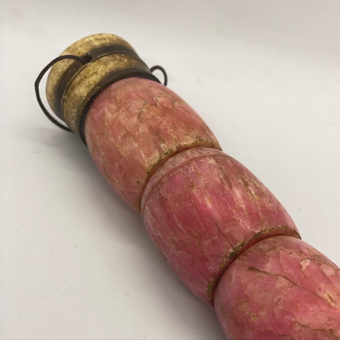 Antique Pink Chinese Calligrapher's Brush, Likely 19th Century (Unusual Find!)