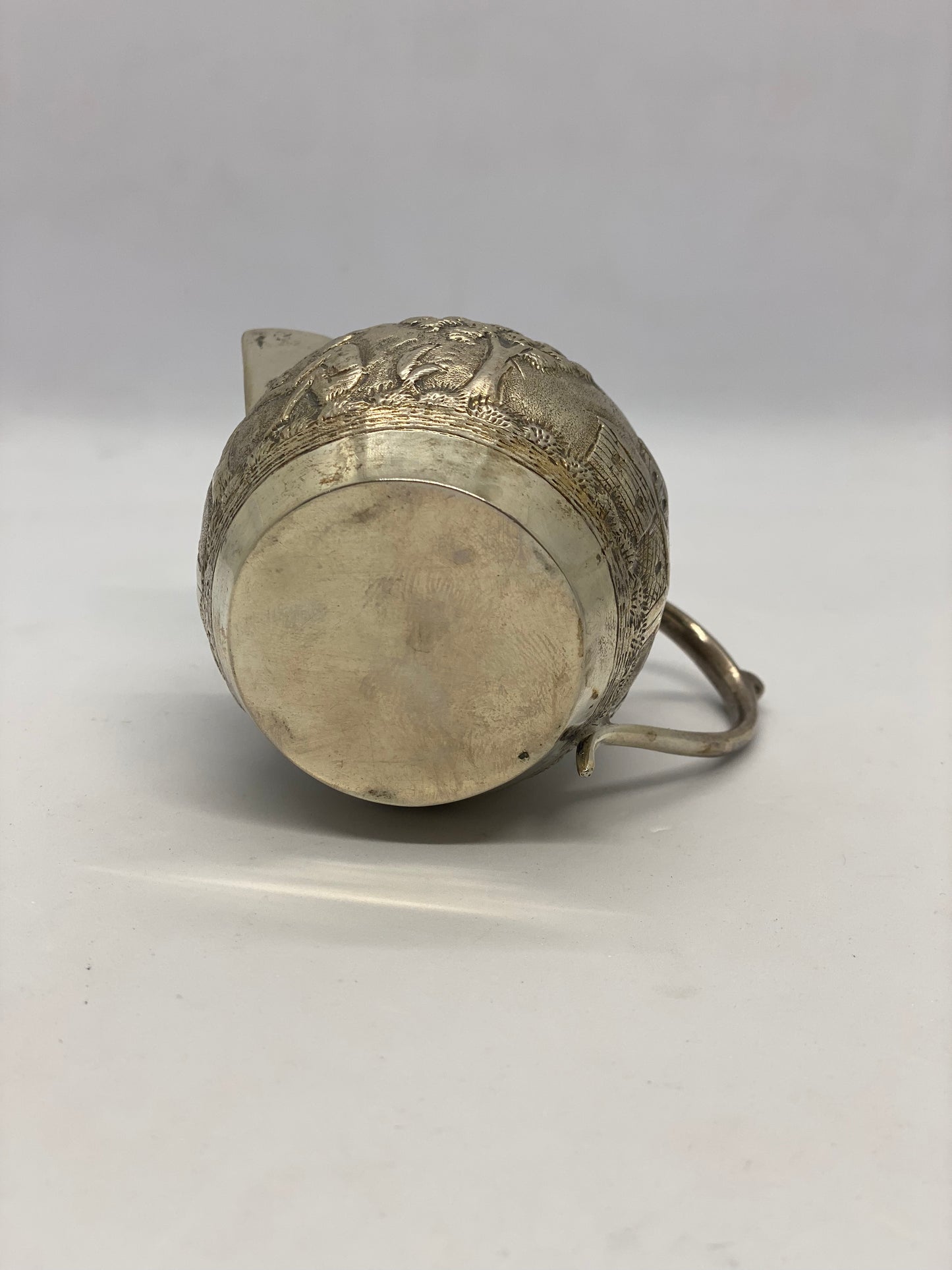 古董东南亚可能现在运气好的印度银壶