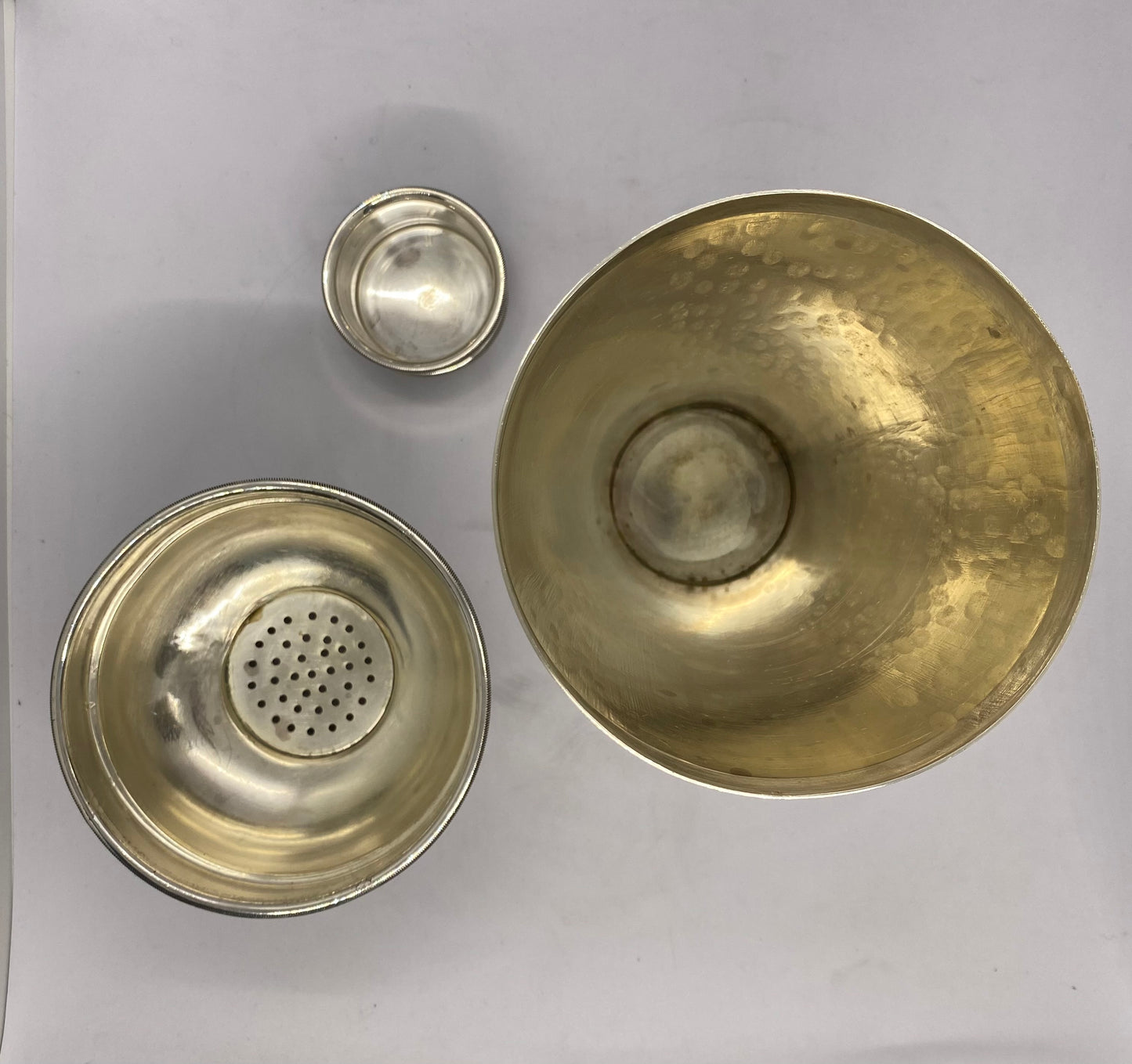 中世纪纯银鸡尾酒调酒器,约 1950 年,布达佩斯标记。